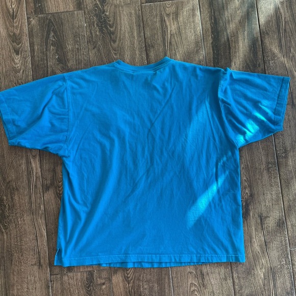 VTG Rare Y2K Studio Grafix Fred Flintstone Bowling Stitched T-Shirt XL 90s Retro - Picture 9 of 9